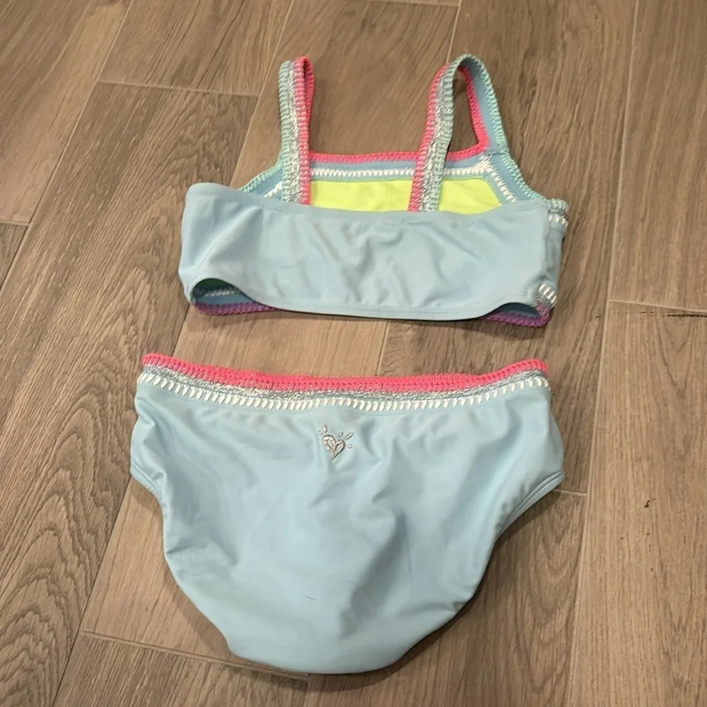 Justice Girls 2 Piece Bathing Suit Size 10